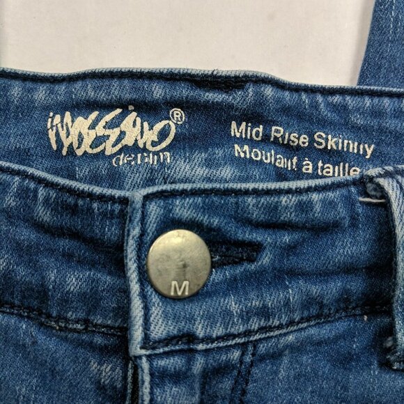 Mossimo Mid Rise Skinny Jeans Destroyed Fleck Size 6/28 - Picture 5 of 7